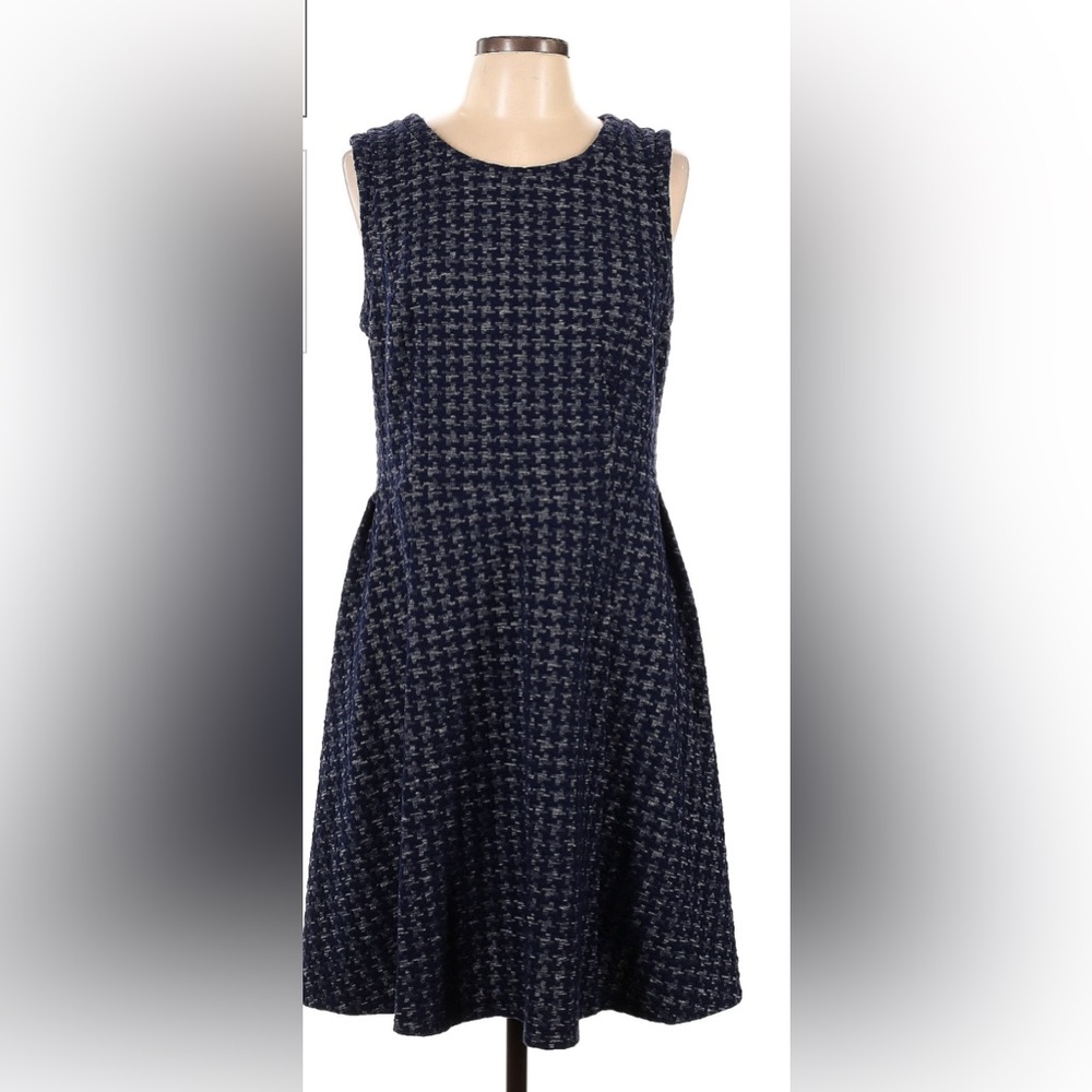 Navy Merona Houndstooth Dress